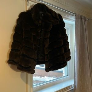 Faux fur jacket